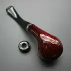 Durable Enchase Double Filter Tobacco Cigarettes Resin Smoking Pipe Red