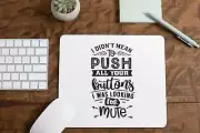 Push Buttons Funny Mouse Pad for Computer Office Gaming Desk Non-Slip