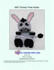 Donkey Treat Holder- Plastic Canvas Pattern or Kit