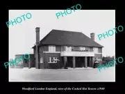OLD LARGE HISTORIC PHOTO WOODFORD LONDON ENGLAND THE COCKED HAT TAVERN c1940