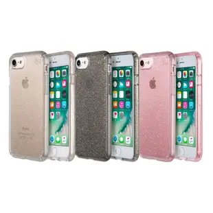 Speck iPhone 7/7+/8 Plus Presidio Clear+Glitter 金色玻璃水晶防摔保護殼