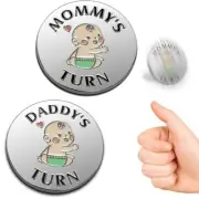 Funny Baby Gift New Parents Decision Coin Double Sided Gift for New Mom Dad NEW