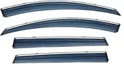 QVQOCUKS Window Visors Rain Guards Compatible for HAVAL H6 H6S Accessories Bright Strip Wind Deflectors Visors(MK1 2011)
