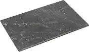 Argon Tableware Marble Chopping Board - 30 x 20cm - Black - Rectangle Cutting Board Solid Worktop Protector Mat Serving Platter for Slicing Vegetables, Cutting Meat, Meal Preparation