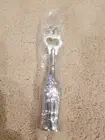 VINTAGE HEAVY METAL SILVER COLORED COCA-COLA BOTTLE SHAPED BOTTLE OPENER -