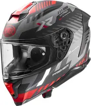 Premier Hyper XR, full face helmet , color: Matt Black/Grey/Red , size: M