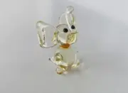 Elephant~Collectible Hand Blown Art Glass Figurine~Handmade Tiny Animal