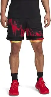 [Under Armour] Curry Men's Statement Shorts, Black/Red, L, Black/red, L