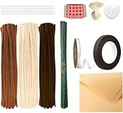 Generic Chenille Stem Pipe Cleaners for Crafts Making Handmade Pipe Cleaners, Brown