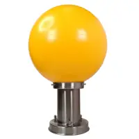 在飛比找momo購物網優惠-【彩渝】250MM PE 門柱燈(PMMA 圓球 戶外球形柱