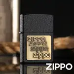 ZIPPO 黑裂漆徽章(金)防風打火機 美國設計 官方正版 現貨 禮物 送禮 刻字 客製化 終身保固 362