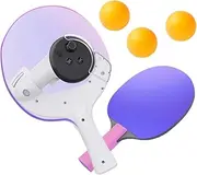 Table Tennis Handle Adaptor for Meta/Oculus Quest 3 Controller, Table Tennis Pads Racket Compatible with Meta/Oculus Quest 3 VR Headset Accessories, Enhance VR Game Experience