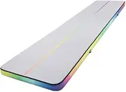 Everfit Air Track, 6M Inflatable Yoga Gymnastics Mat Tumbling Mats Thick Training Exercise Airtrack Flooring Home Gym Equipment Outdoor Fitness, Anti-slip Wear-resistant Colourful