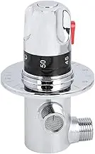 Temperature Control Shower Valve 1pc Brass Thermostatic Hot/Cold Water Mixing Valve for Home Water Heater - Bathroom Fixture