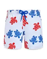 Vilebrequin Boys' Jim Jim Multi Color Turtle Swim Trunks - Little Kid, Big Kid