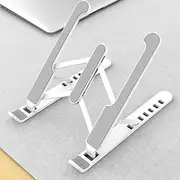 Adjustable Foldable Laptop Stand Non-slip Desktop Laptop Tablets racks Support for ipad Stand Folding Laptop Stand Holder Aluminum Portable Desk Silicone Botto