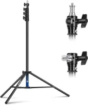 NEEWER 9.8ft/3m Air Cushioned Light Stand, Heavy Duty All Metal Photography Trip