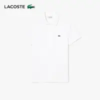 在飛比找momo購物網優惠-【LACOSTE】男裝-經典修身短袖Polo衫(白色)