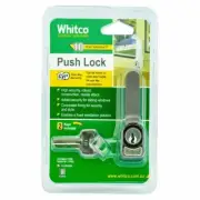 Whitco Sliding Window Push Lock - Mahogany