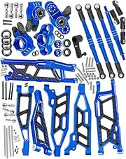 RCYouHott RC Front&Rear Suspension A-Arms,Steering Blocks Hub Stub Axle Carriers,Turnbuckles Camber Links w/25T Servo Upgrades Part for 1/8 Kraton (Also for V4&V5)/Outcast/Notorious/6S BLX.Navy Blue