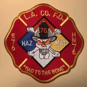 L.A. County FD HazMat E76 HM76 patch