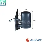 OUTSIDE MIRROR 9225907 FOR RENAULT MASTER/III/Bus/Platform/Chassis/Van OPEL