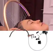 Head Spa Shampoo Bed, Portable Shampoo Basin, Water Therapy Water Outlet Frame Waterfall Water Circulation Head, Shampoo Basin Equipment, Hair Salon for Head Equipment