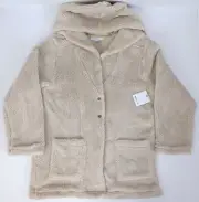 O'NEILL Women's Faux Sherpa Jersey Lined Soren Sherpa Fleece Jacket Stone, Large