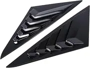 1Pair Car Rear Window Louver Trim Cover Compatible for Hyundai Sonata 8Th 9Th 2011-2019 Side Shutter Air Vent Shade Scoop,B