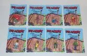 Fat Albert and the Cosby Kids set of 8 figures on cards sealed 1982 Unpunched