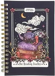 Reading Journal Tracker, Book Reviews Log, Creative Notebook Diary, Creative Notebook Design Leather Hardcover for Book Lovers Reading Tracker Accessories