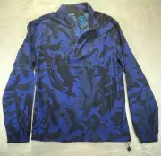 Scales Mens 1/4 Zip Size Small Frigate Blue Long Sleeve Camo Fish Hunt NWT NEW