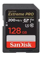 SanDisk Extreme PRO 128GB 200MB/s SDXC SD Memory Card UHS-I U3 Class10 SDSDXXG
