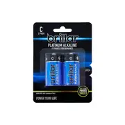 2 Pcs Brillar C Platinum Alkaline Batteries