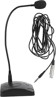 Vaguelly Wired Conference Microphone with Gooseneck Design Plug and Play Functionality for Meetings Podcasts and Live Broadcasts Durability and High Sensitivity