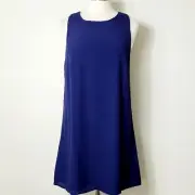 Lulu's Blue Shift Sleeveless Cocktail Mini Dress Sz M NWT