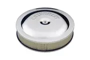 ACDelco Air Filter Assembly 14 in. Diameter Round Steel Chrome Chevrolet Logo 3 in. Filter Height Each