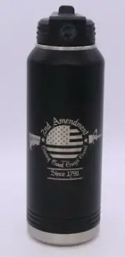 2nd AMMENDMENT ENGRAVED POLAR CAMEL 32 oz DOUBLE WALL INSULATED WATER BOTTLE