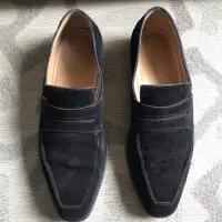 在飛比找蝦皮購物優惠-保證正品 Berluti 頂級 黑色麂皮 皮鞋 休閒鞋 si