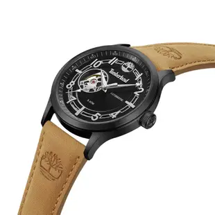 Timberland 天柏嵐 LANGERBUCK系列 鏤空機械腕錶-黑45mm(TDWGE0041901)