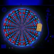 Americana Turntable Slipmat GLOW BLACKLIGHT 12 inch for DJ Vinyl LP