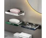 3 Pcs Soap Holder Wall Mounted Soap Dish Self Adhesive Bar Soap Saver