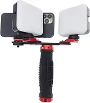 Dental Mobile Phone Fill Light, Dental Photography Aid with Detachable Bracket, 840LX LED Camera Photo Light with Adjustable Brightness, Suitable for Dental Cosmetic Macro Photography