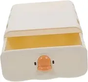 DOITOOL Under Desk Drawer Unit Stackable Organizer for Standing Desks Hidden Storage Box with Cartoon Design Space Saving for Office and Home Clutter Management