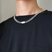 Couple Matching Pendant Chain Choker / Bracelet Bracelet - One Size