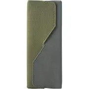 Green CARRIER BAG CASE Zipperless Quick Open Pen Case Horizontal Design