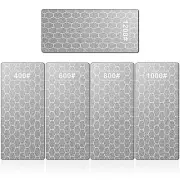 5 Pcs Diamond Sharpening Stone Set Lapping Plate Knife Sharpening Stone