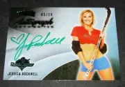 2014 Benchwarmer JESSICA ROCKWELL Hockey #60 Green Foil Auto/10 GENERAL HOSPITAL