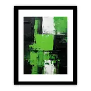 Black Green Framed Art Framed print Art Poster