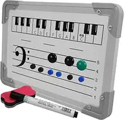 NUOBESTY Staff Dry Erase Board Musical Notes Writing Pad School Teaching Easy to Erase